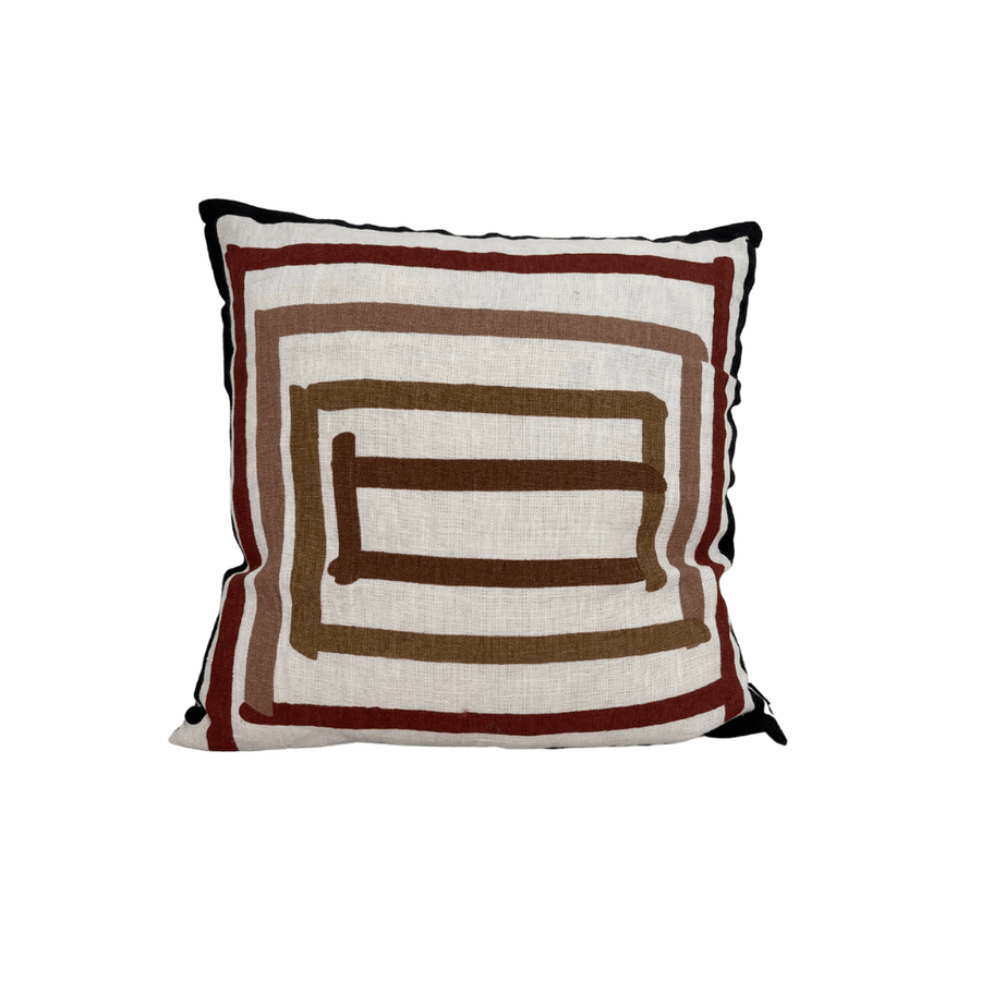 Zoco Home Linen Pillow | Paro | Brick 45x45cm