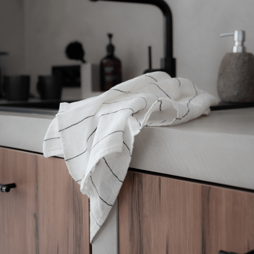 Zoco Home Linen Tea Towel | White 46x70cm