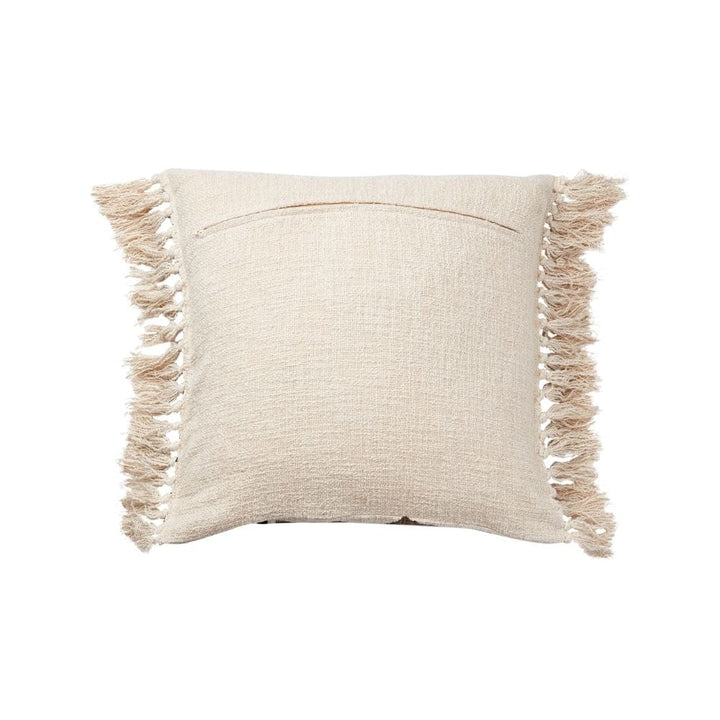 Zoco Home Mali Fringe Pillow | Black/Brown 50x50cm