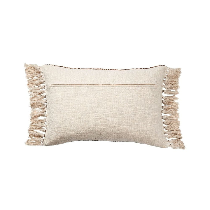 Zoco Home Mali Fringe Pillow | Brown 40x60cm