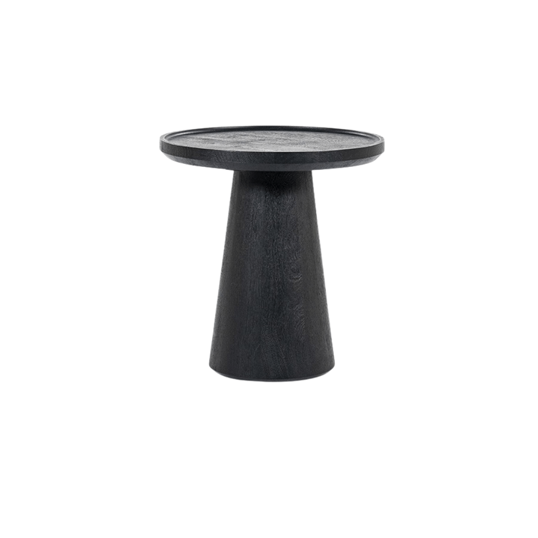 Zoco Home Mango Round Coffee table | Black 46x46x49cm