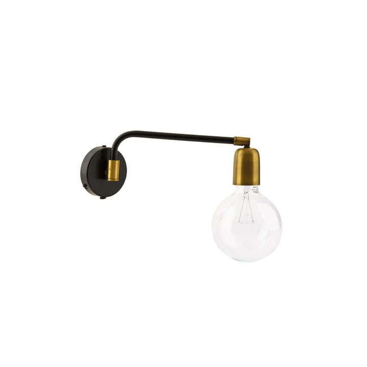 Zoco Home Lighting Molecular Wall Lamp | Black/Brass 22cm