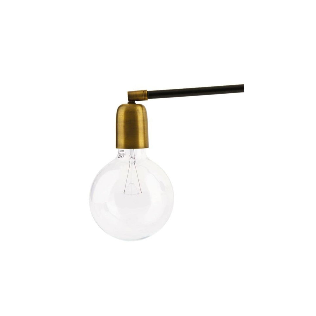 Zoco Home Lighting Molecular Wall Lamp | Black/Brass 22cm