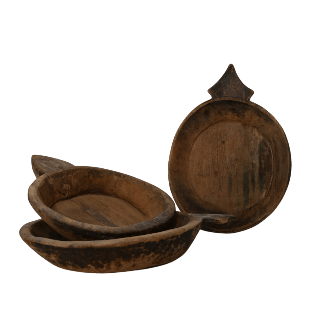 Zoco Home Mumbai wooden vintage bowl