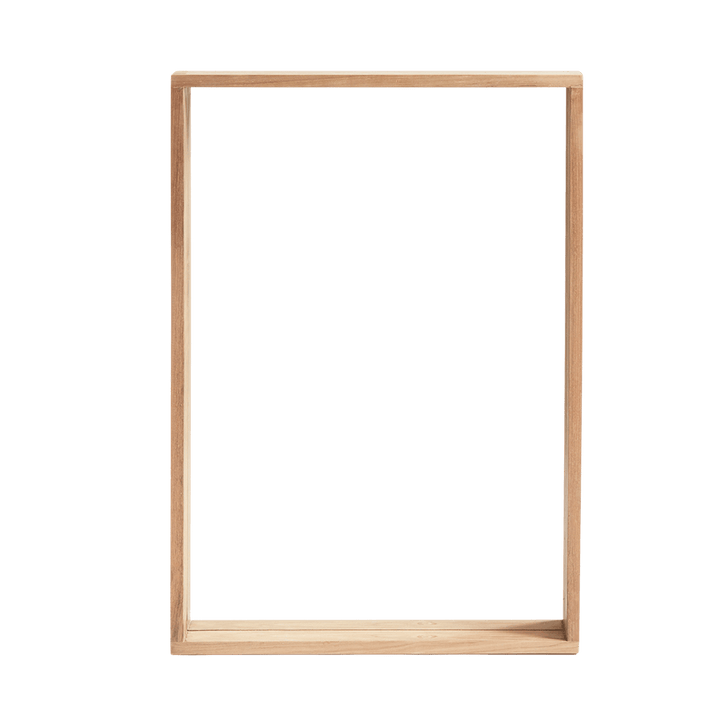 Zoco Home Natural Wall Mirror | Recycled Teak/Glass | 50x7x72cm