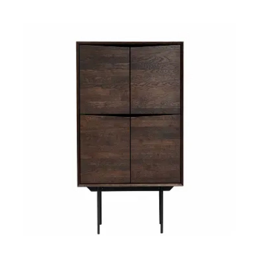 Zoco Home Furniture Oak Cabinet | Smoked 85x45x155cm