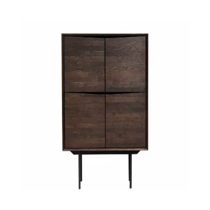 Zoco Home Furniture Oak Cabinet | Smoked 85x45x155cm