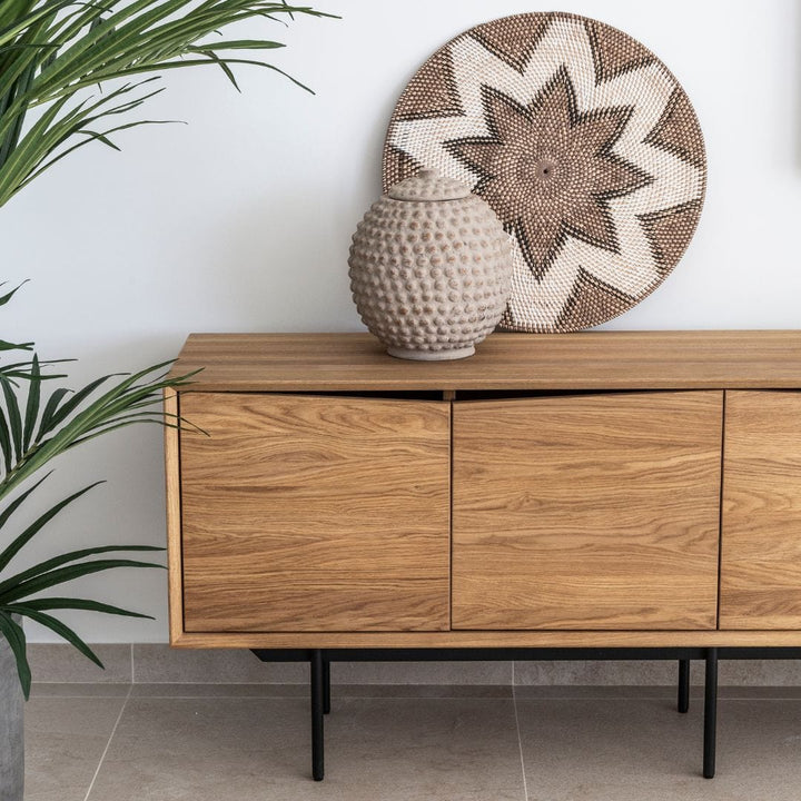 Zoco Home Furniture Oak Sideboard Cabinet | Natural 185x45x72cm