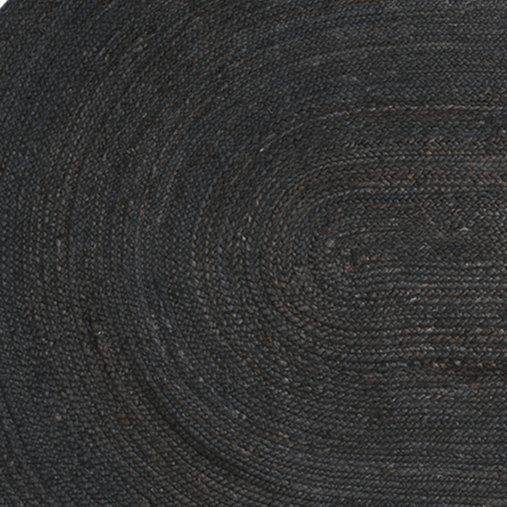 Zoco Home Rugs Oval jute rug | Black 140x240cm