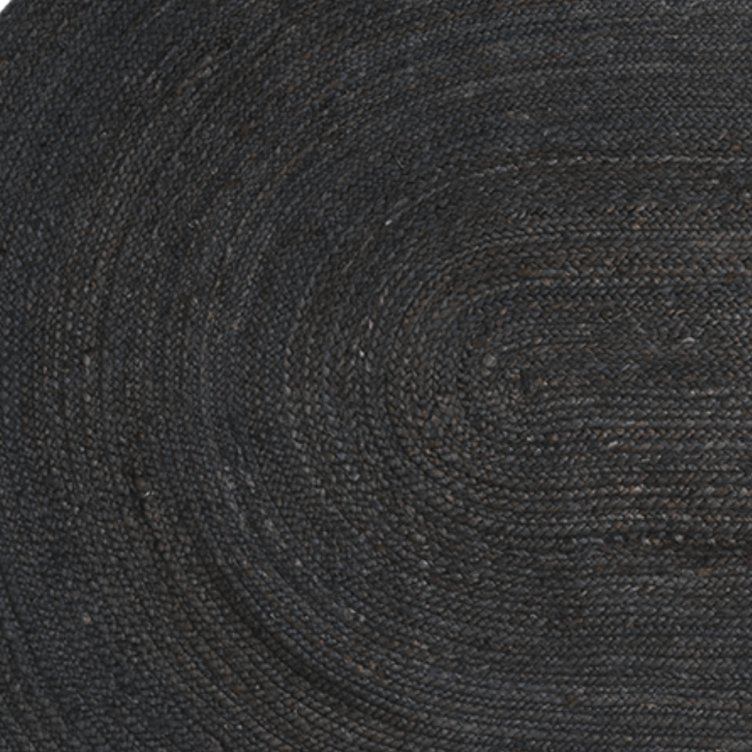 Zoco Home Rugs Oval jute rug | Black 340x230cm