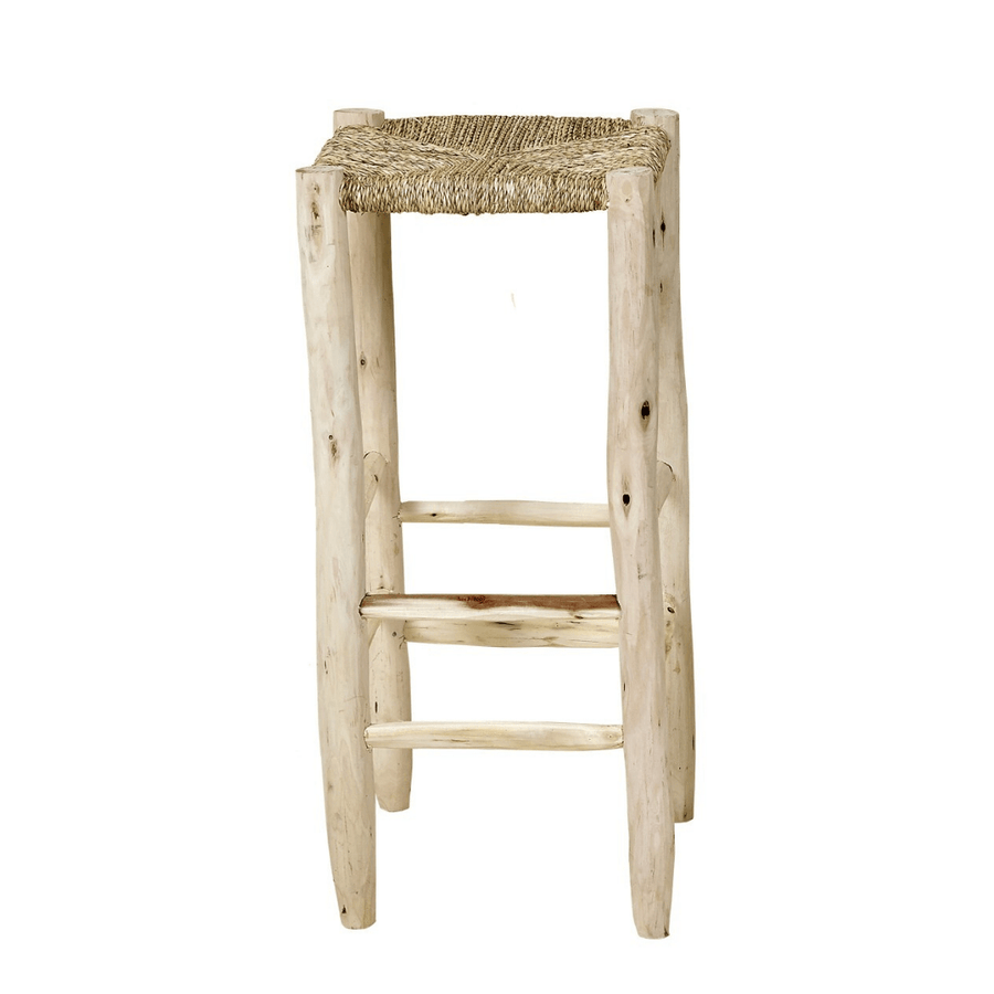 Zoco Home Palmerie Bar Stool | Natural 35x35x75cm