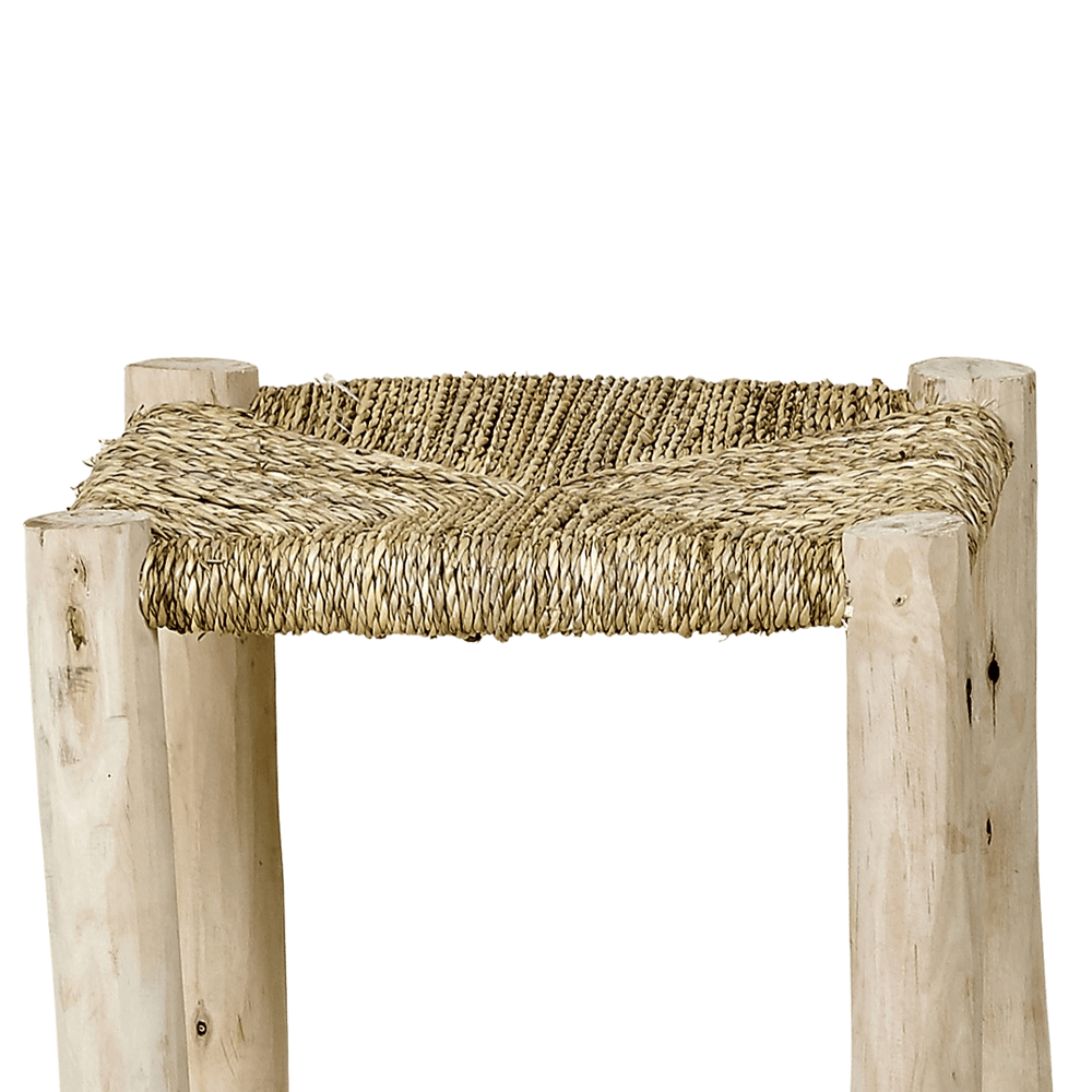 Zoco Home Palmerie Bar Stool | Natural 35x35x75cm