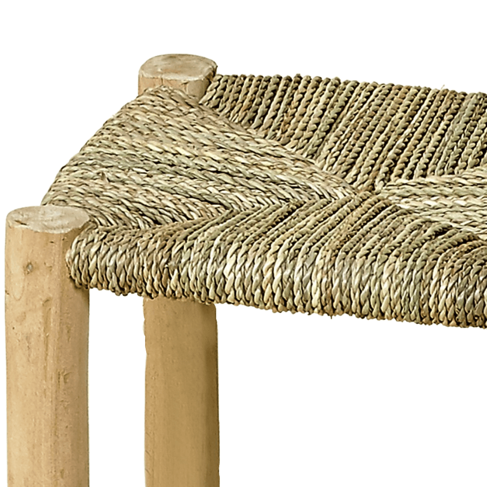 Zoco Home Palmerie Stool | Natural 37x37x50cm