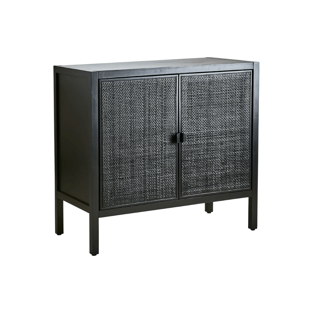 Zoco Home Pine Cabinet | Black 80x40x75cm