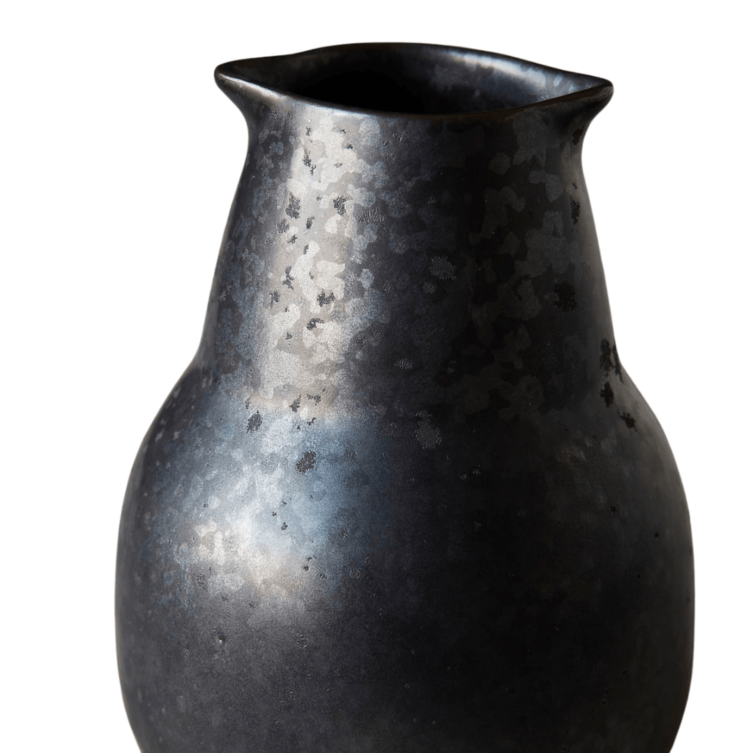 Zoco Home Pion Stoneware Bottle | Black 5.5x12cm