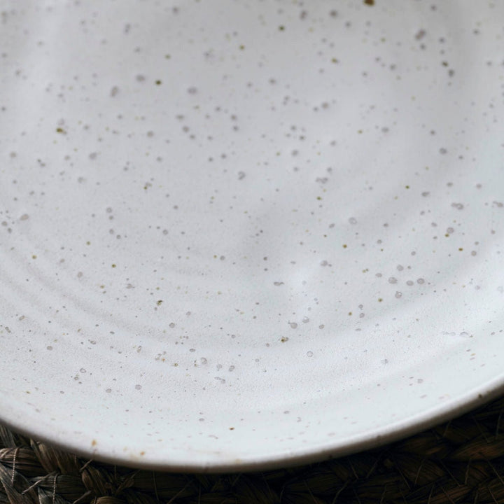 Zoco Home Home accessories Pion Stoneware Cake Plate | White/Grey 16.5x2.5cm