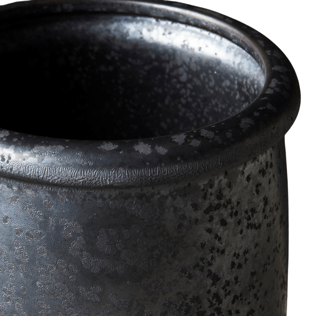 Zoco Home Pion Stoneware Jar | Black 11.5x15cm