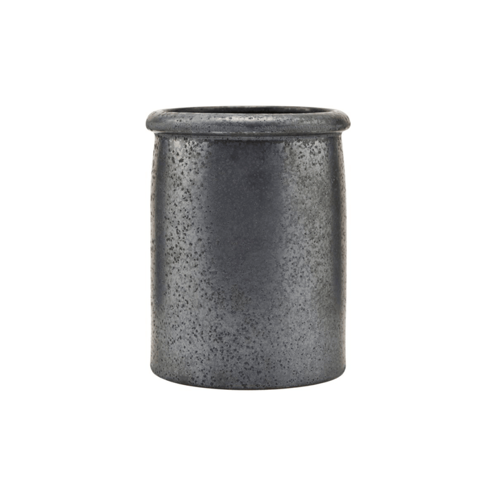 Zoco Home Pion Stoneware Jar | Black 11.5x15cm