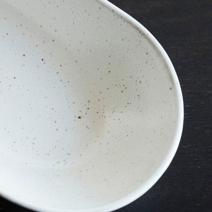 Zoco Home Home accessories Pion Stoneware Serving Dish | White/Grey 35x11.5x4.5cm