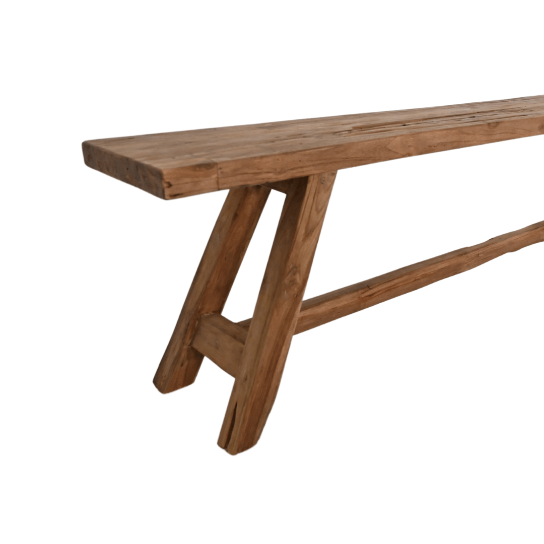 Zoco Home Furnitures Recycled Teak Bench | Natural 150x30x45cm