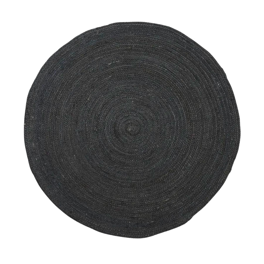 Zoco Home Round Jute Rug | Black