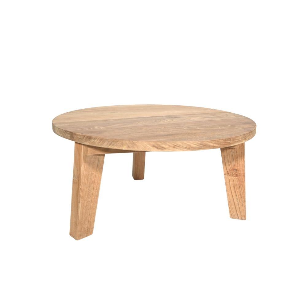 Zoco Home Furniture Round Teak Coffee Table | 80cm