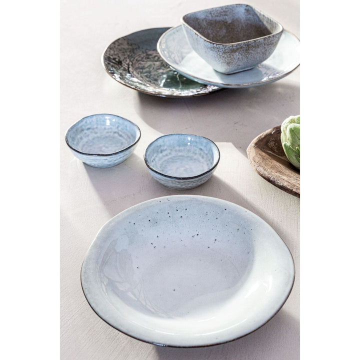 Zoco Home Rustic Soup Plate | Grey/Blue