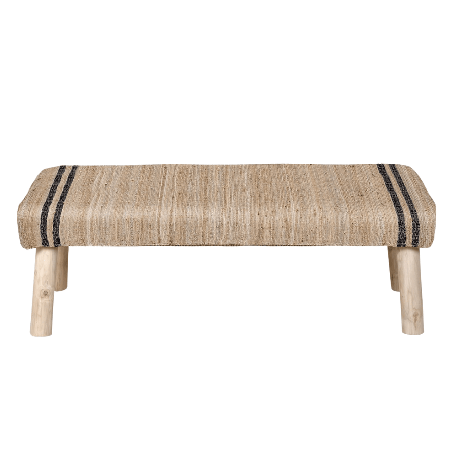 Zoco Home Samana Bench | Natural/Black 120x40x40cm