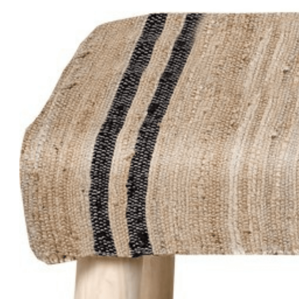 Zoco Home Samana Bench | Natural/Black 120x40x40cm