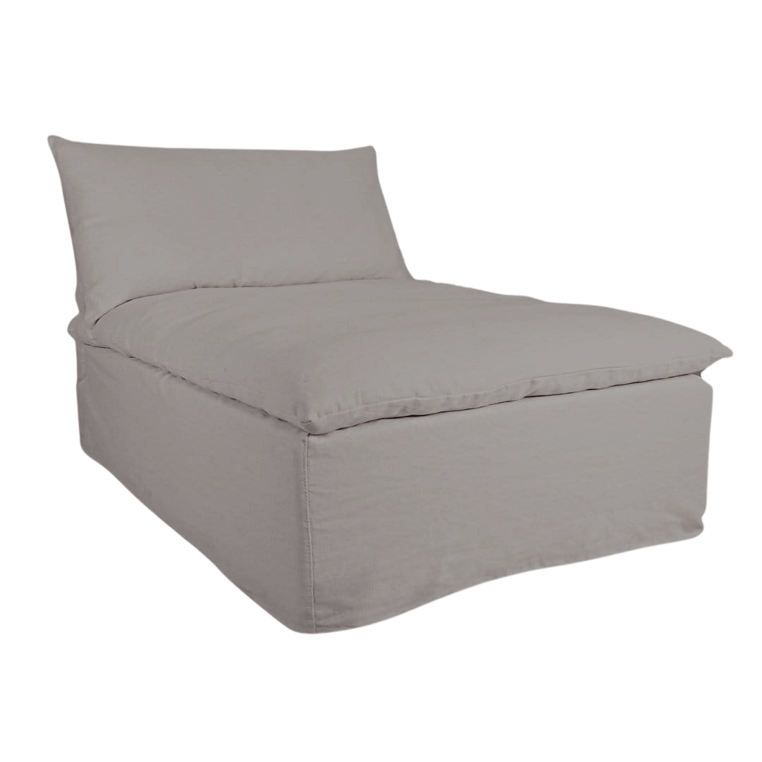 Zoco Home Tarifa Linen Chaise Longue Sofa | One Seater