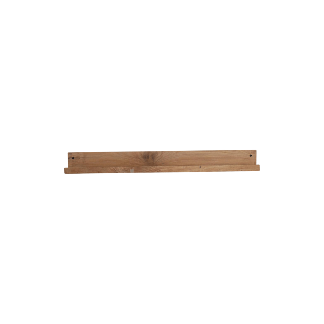 Zoco Home Teak Wall Shelf | Black 75x8x8cm