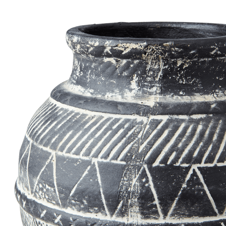 Zoco Home Terracotta Pot | Dark Grey 17x15cm