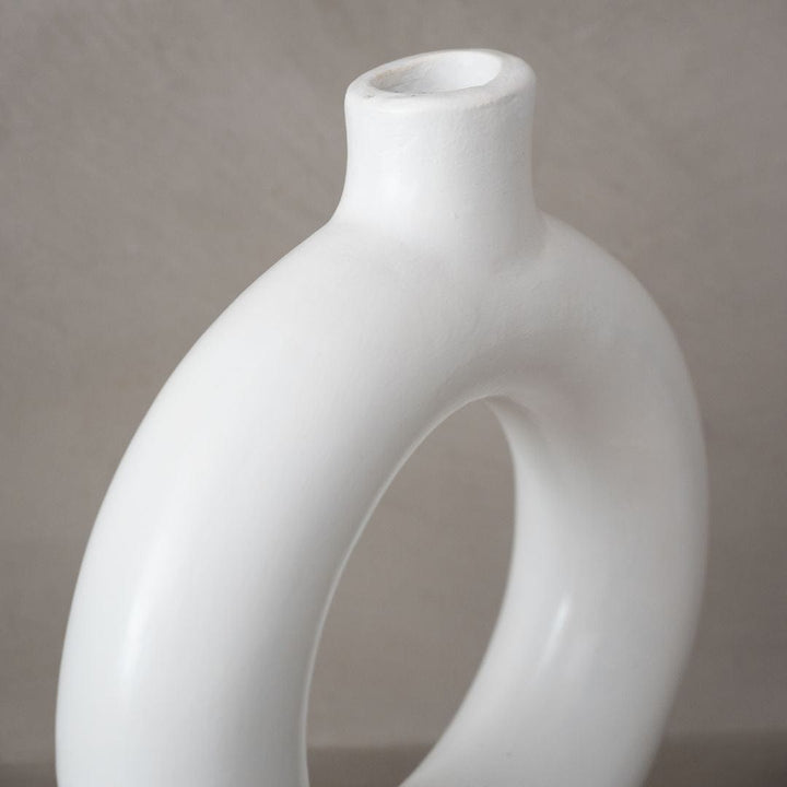 Zoco Home Terracotta Vase | White 25cm