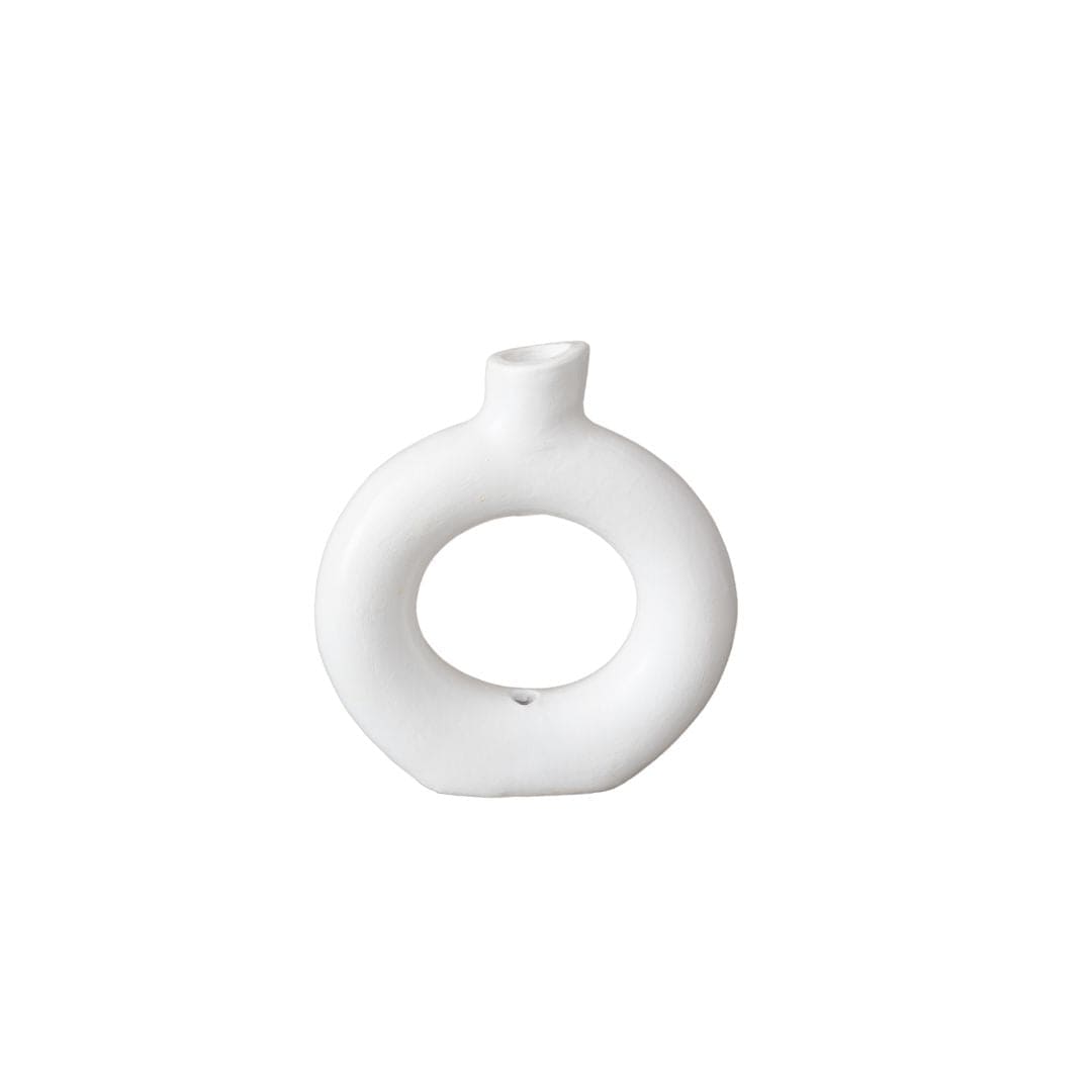 Zoco Home Terracotta Vase | White 25cm