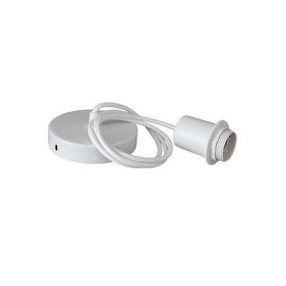 Zoco Home Lighting Textile Pendant Cable | White 1m
