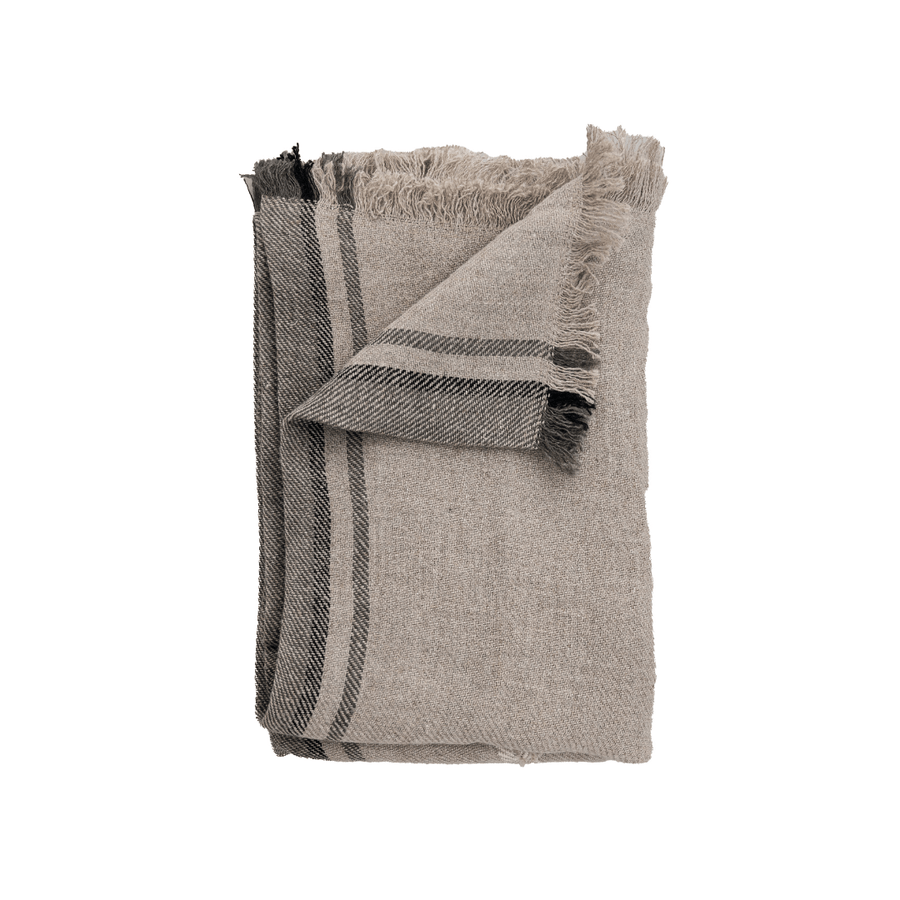 Zoco Home Textiles Tizza Linen Bedspread | Kaki 135x190cm