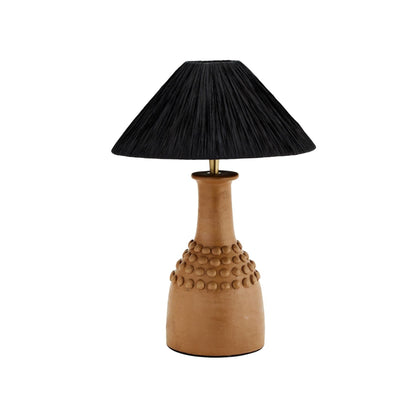 Zoco Home Kitchenware Tulum Table Lamp | Black Raffia | 30x43cm