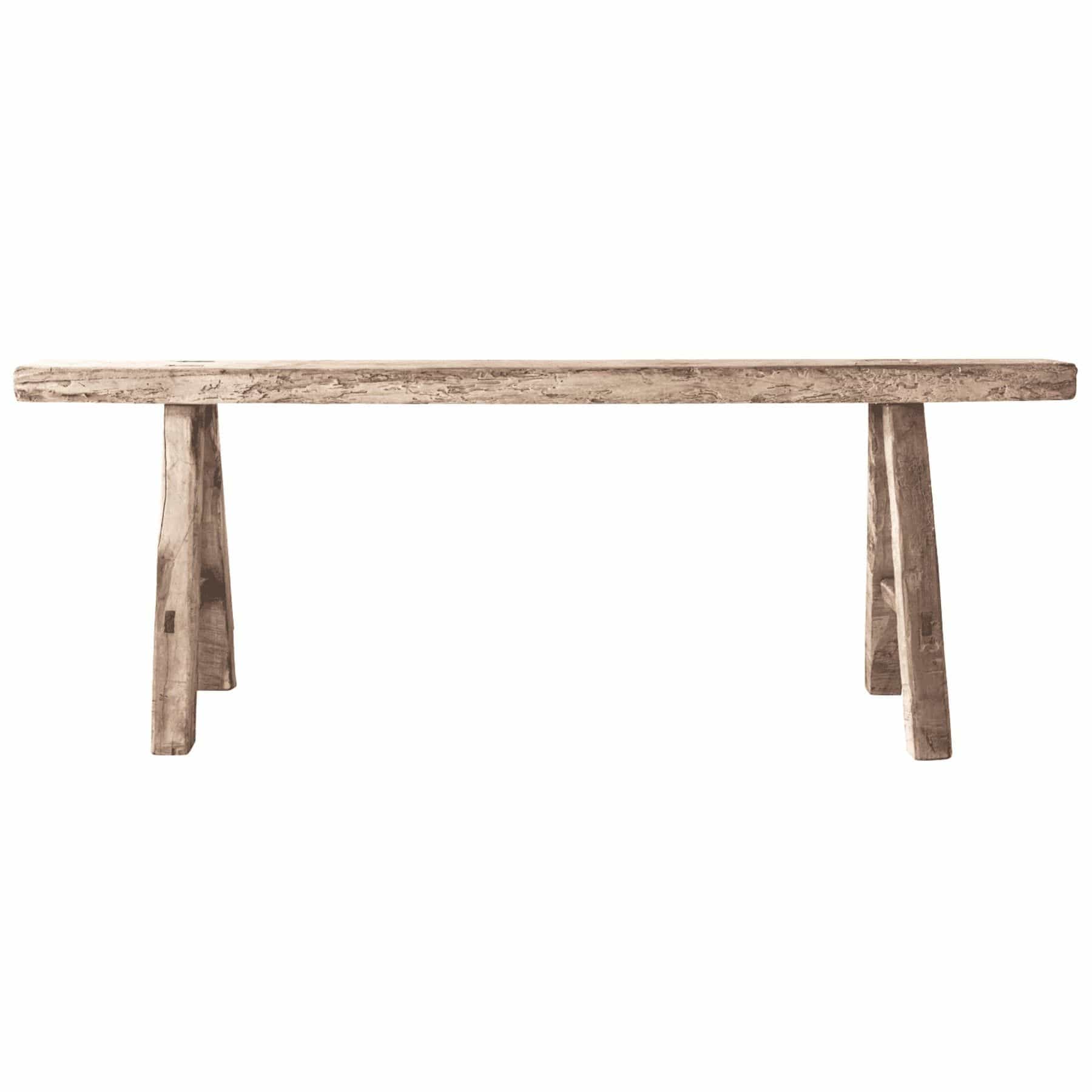 Zoco Home Furniture Vintage Elm Wood Bench | 110-140cm