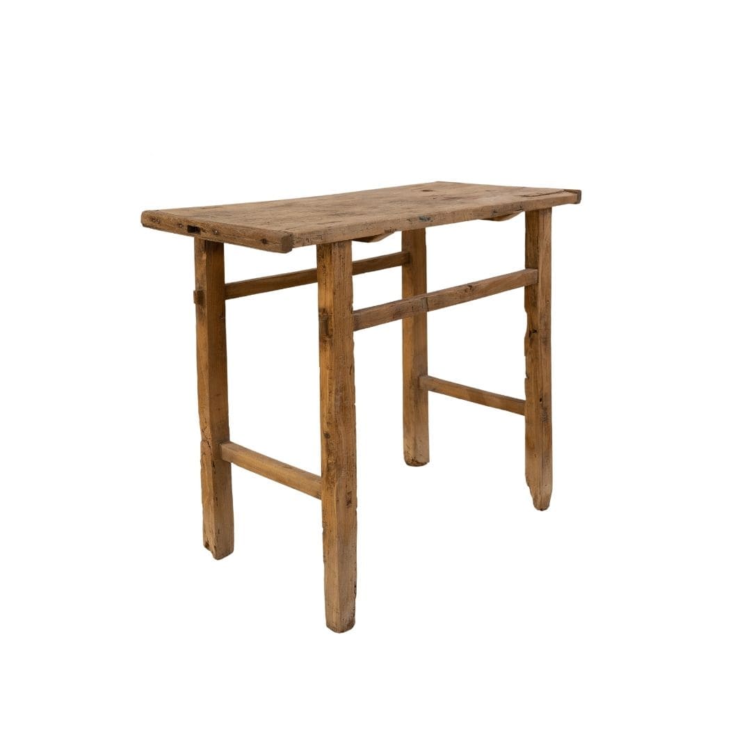 Zoco Home Furnitures Vintage Elm Wood Console Table | 100x45x80cm