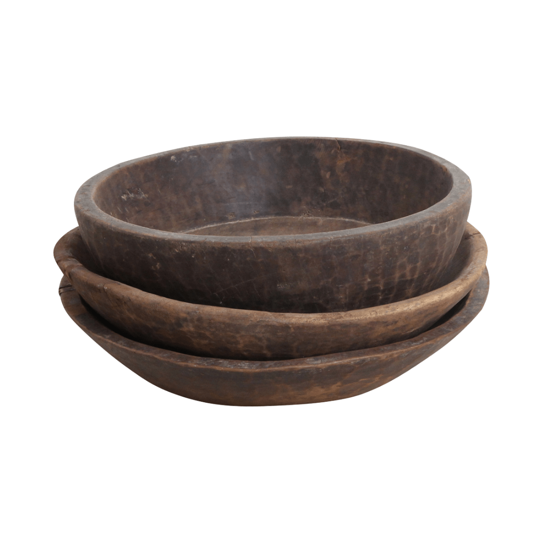 Zoco Home Vintage wooden bowl | 35cm