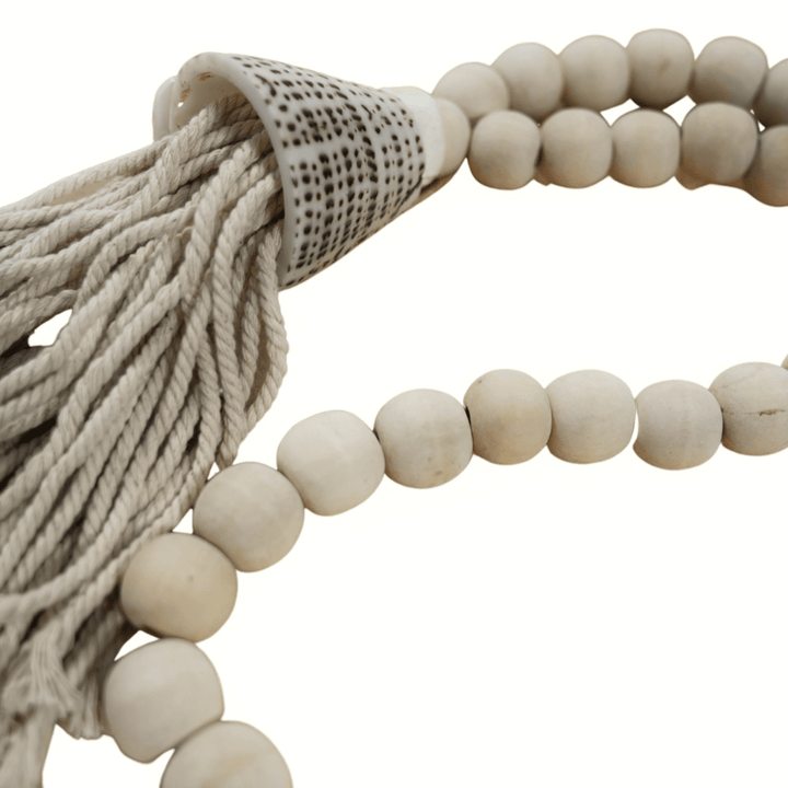 Zoco Home Wooden Bead Necklace | Natural 58cm