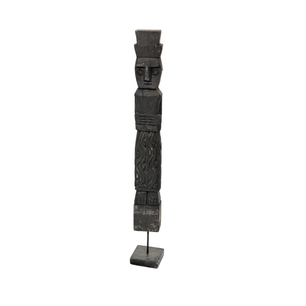 Wooden Sumba Statue | Black 40-50cm